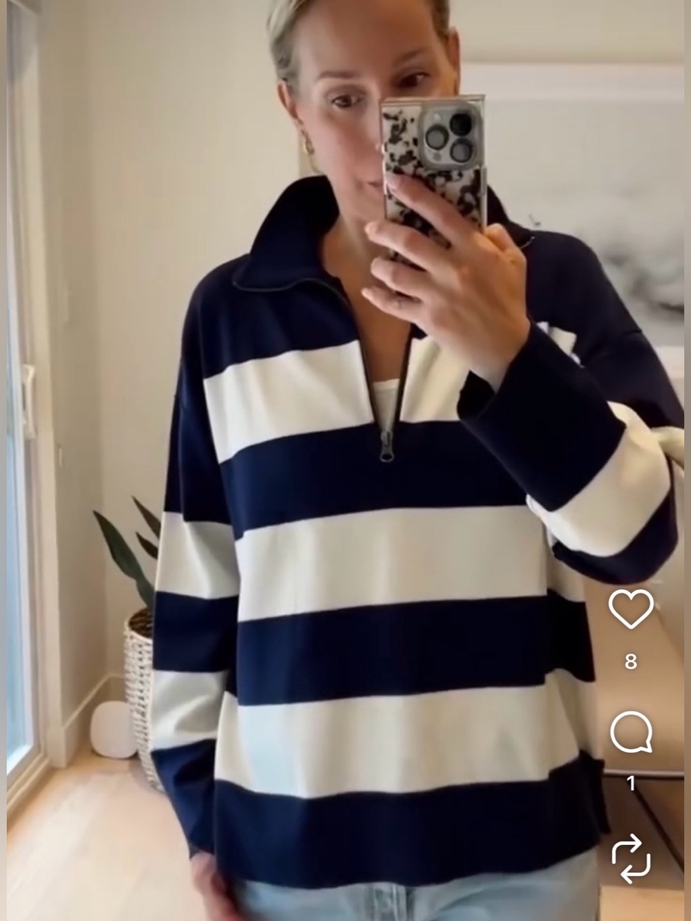 Gentle Fawn | Idris Striped Sweater, Navy - Picture 3 of 9